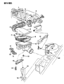 Diagram for 1992 Dodge Daytona Throttle Body Gasket - 4300071