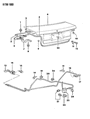 Diagram for 2000 Chrysler Sebring Rear Door Striker - MB197499