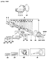 Diagram for Dodge Conquest Carrier Bearing Spacer - MB092346