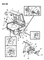 Diagram for 1989 Dodge Dynasty Trunk Lid Latch - 4378277