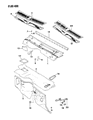 Diagram for 1984 Jeep Wagoneer Dash Panels - 57001289