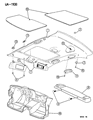 Diagram for Dodge Stratus Sun Visor - PS35SC1