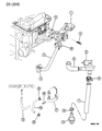 Diagram for 2001 Chrysler Voyager EGR Valve Gasket - 4663247