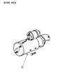 Diagram for 1992 Dodge D250 Starter Motor - R4428221AB