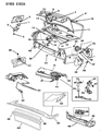 Diagram for 1994 Chrysler LeBaron Weather Strip - 4490801