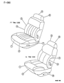 Diagram for Chrysler LHS Seat Cover - QB41SFF