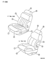 Diagram for 1995 Chrysler LHS Seat Cover - QB41SFF