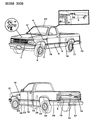 Diagram for 1991 Dodge Dakota Door Moldings - 4260134