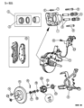 Diagram for Dodge Caravan Wheel Hub - V2501516AA