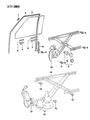 Diagram for Dodge Ram 50 Window Regulator - MB422181