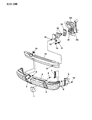 Diagram for 1986 Dodge Aries Bumper - 4334003