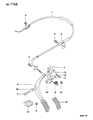 Diagram for Mopar Throttle Cable - MB910570