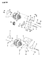 Diagram for 1989 Jeep Cherokee Alternator Bracket - 53004386