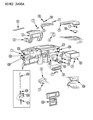 Diagram for 1993 Chrysler Town & Country Glove Box - HF48MM6