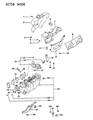 Diagram for 1993 Dodge Colt Exhaust Heat Shield - MD177720