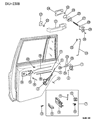 Diagram for 1996 Jeep Cherokee Door Latch Assembly - 55075878