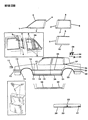 Diagram for Chrysler New Yorker Door Moldings - 4388826