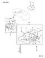 Diagram for 1996 Dodge Avenger A/C Switch - MB439488