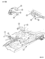 Diagram for Chrysler LeBaron Parking Brake Cable - 4423600