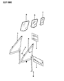 Diagram for Jeep Comanche Door Hinge - 4762241