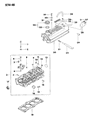 Diagram for Dodge Ram 50 Cylinder Head Bolts - MD040514