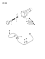 Diagram for Dodge Ram 50 Speedometer Cable - MB415432
