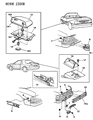 Diagram for 1991 Dodge Spirit Back Up Light - 4321560