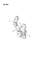 Diagram for 1990 Dodge Dakota Drive Belt - B0013426