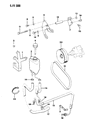 Diagram for 1988 Jeep Wagoneer Power Steering Hose - 52003139