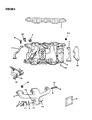 Diagram for Chrysler Fifth Avenue Intake Manifold Gasket - 4494462