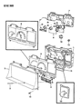 Diagram for 1992 Dodge Caravan Speedometer - 5268355