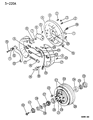 Diagram for 1994 Dodge Ram Wagon Brake Drum - V5028591AA