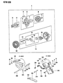 Diagram for 1990 Dodge Ram 50 Alternator - R108230M