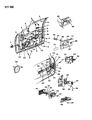 Diagram for 1991 Chrysler New Yorker Window Motor - R4467290