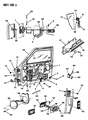 Diagram for Dodge W250 Window Crank Handles - 4415820