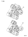 Diagram for 1994 Dodge Ram 2500 Drive Belt - 53041067