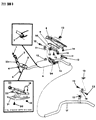 Diagram for 1995 Chrysler Town & Country Exhaust Hanger - 4301960