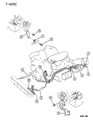 Diagram for 1995 Dodge Dakota Transmission Oil Cooler Hose - 52027994