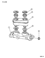 Diagram for Chrysler New Yorker Brake Master Cylinder - 4294946