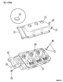 Diagram for 1993 Chrysler Concorde Cylinder Head Gasket - 4663445