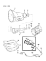 Diagram for Chrysler Executive Limousine Automatic Transmission Output Shaft Seal - 4058047