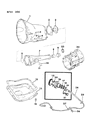 Diagram for Chrysler Executive Sedan Transfer Case Cover - 2466957