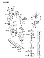 Diagram for 1989 Jeep Comanche Engine Mount - J3242711