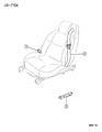 Diagram for 1996 Chrysler Sebring Seat Belt - PW64SC3