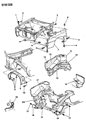 Diagram for 1992 Chrysler LeBaron Wheelhouse - 4534330