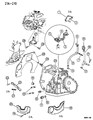 Diagram for 1995 Chrysler LeBaron Transfer Case Cover - 4593175