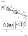 Diagram for Chrysler Town & Country Axle Shaft - R2073659AC