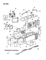 Diagram for 1988 Dodge D150 Heater Core - 4361181