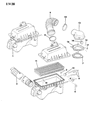 Diagram for Jeep Wagoneer Air Filter - 53004383