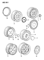 Diagram for Dodge Colt Wheel Cover - MB579495